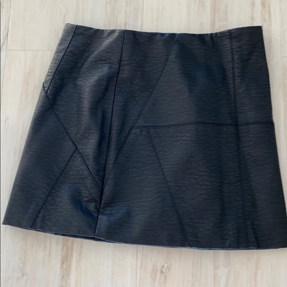 Lack Faux Leather mini skirt from H&M